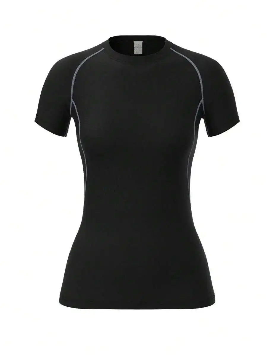 Women Fitness Yoga Top, Quick-Dry Running Sports Elastic Tight Shirt, Sports Bra For Jogging Basic T Shirt Summer
Women Fitness Yoga Top, Quick-Dry Running Sports Elastic Tight Shirt, Sports Bra For Jogging Basic T Shirt Summer