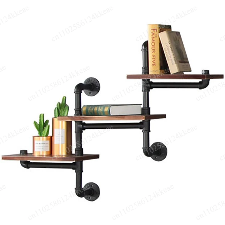 Wall water pipe flower stand shelf loft retro wall wall bookshelf
Wall water pipe flower stand shelf loft retro wall wall bookshelf