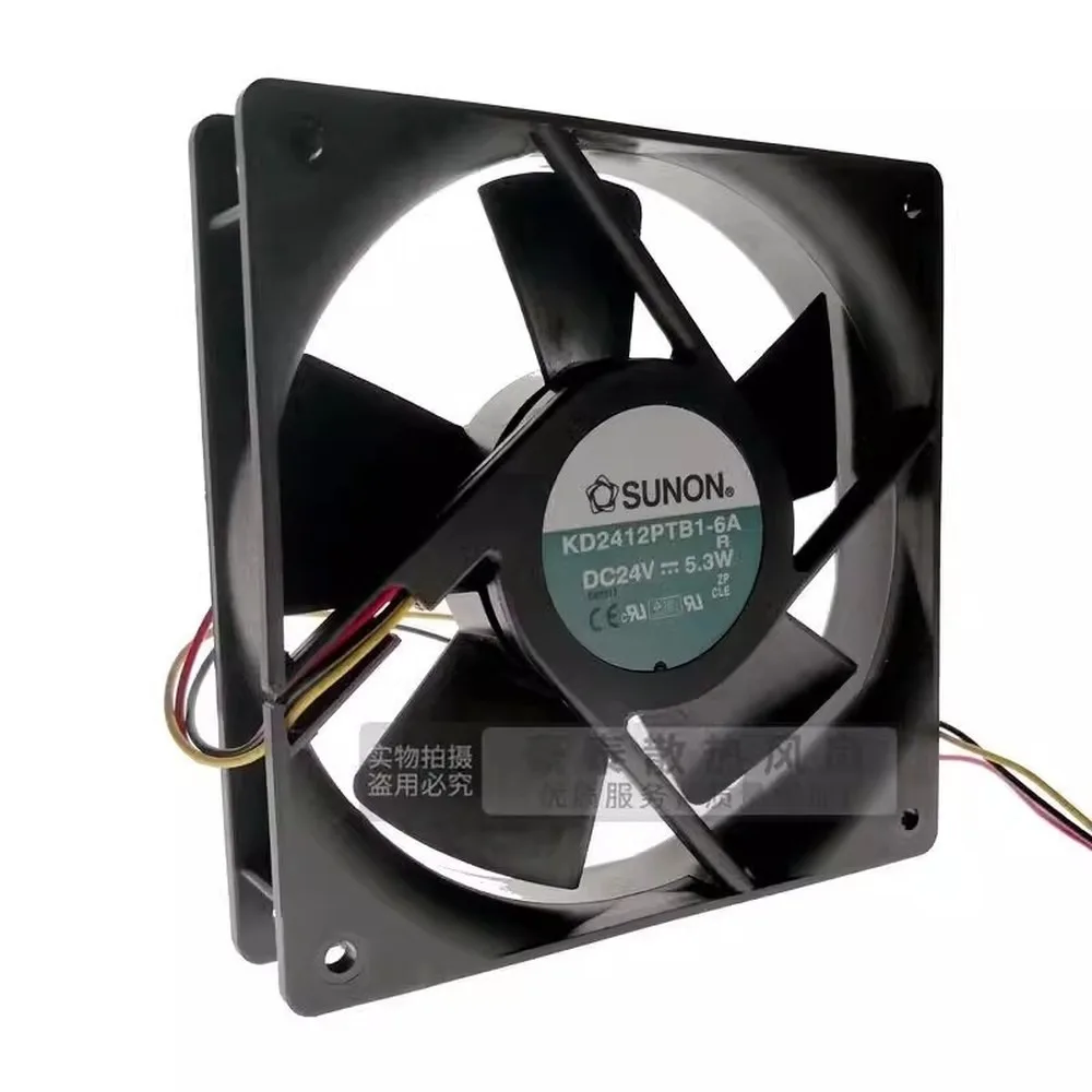 For SUNON KD2412PTB1-6A 12025 DC24V 5.3W 12CM 2-Wire Inverter Cooling Fan
For SUNON KD2412PTB1-6A 12025 DC24V 5.3W 12CM 2-Wire Inverter Cooling Fan