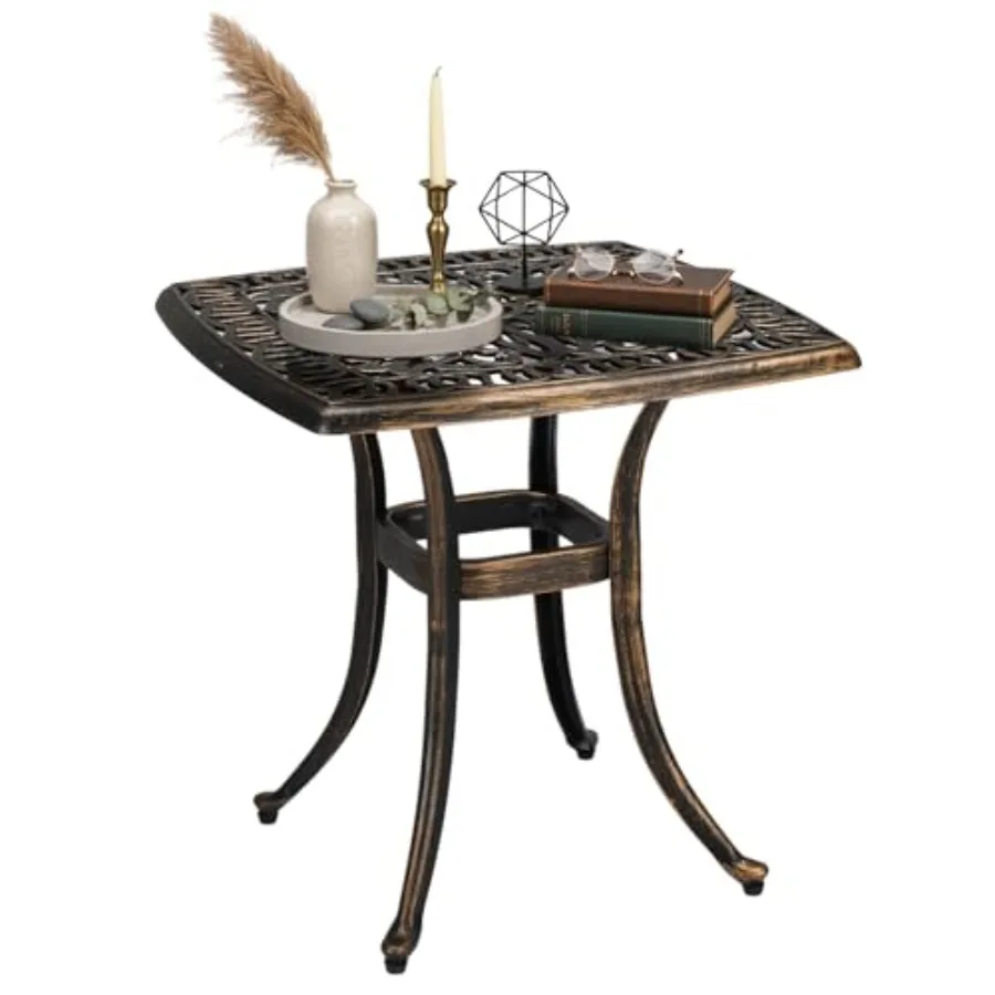 21 Outdoor Side Table for Porch Balcony Patio Cast Aluminum Bronze All-Weather Bistro Table Small Outdoor Table
21 Outdoor Side Table for Porch Balcony Patio Cast Aluminum Bronze All-Weather Bistro Table Small Outdoor Table