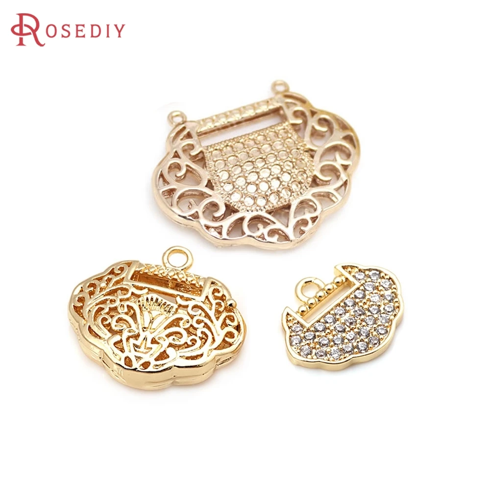 18K Gold Color Brass Lucky Lock Charms Pendants High Quality Diy Jewelry Making Supplies Necklace Earrings Accessories for Women
18K Gold Color Brass Lucky Lock Charms Pendants High Quality Diy Jewelry Making Supplies Necklace Earrings Accessories for Women