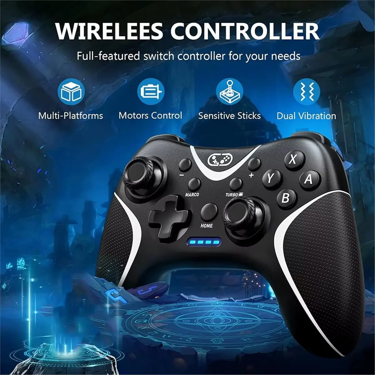 【A90U】Для Switch2 NS Pro Беспроводной геймпад для Switch Lite OLED ПК Android Игровой контроллер с непрерывной вибрацией Черный и белый
【A90U】Для Switch2 NS Pro Беспроводной геймпад для Switch Lite OLED ПК Android Игровой контроллер с непрерывной вибрацией Черный и белый