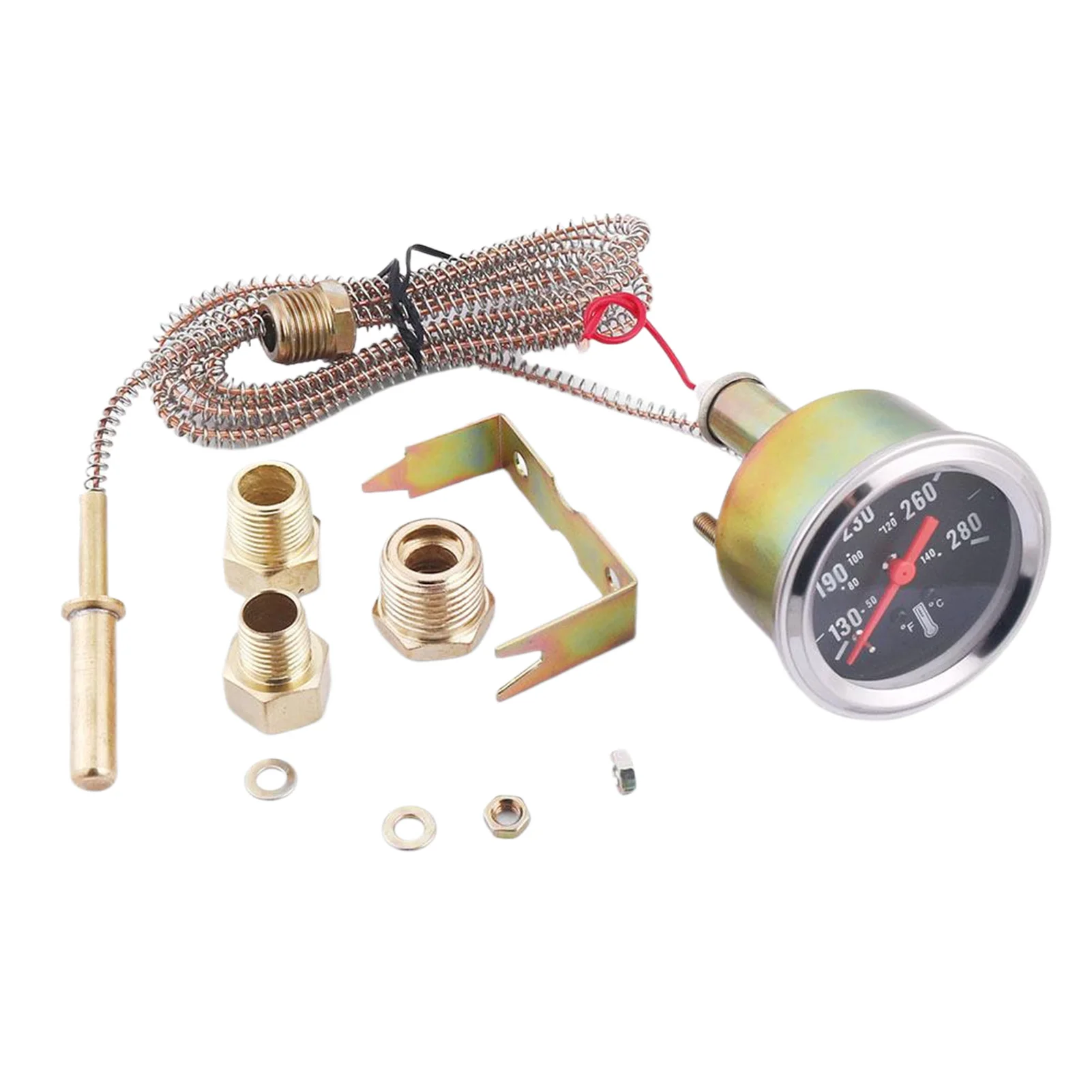 2" 52MM Mechanical 12V Water Temp Gauge 50-140℃/130-280℉ Water Temperature Gauge Car Meter With Sensor NPT 1/2, NPT 1/4,NPT 3/8
2" 52MM Mechanical 12V Water Temp Gauge 50-140℃/130-280℉ Water Temperature Gauge Car Meter With Sensor NPT 1/2, NPT 1/4,NPT 3/8