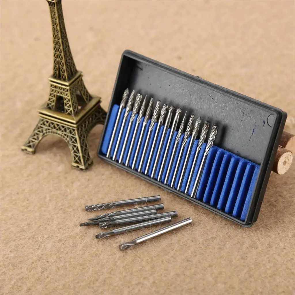20Pcs/1box 3x3mm Tungsten Steel Solid Carbide Burrs Grinding Head Dremel Rotary Tool Drill Die Grinder Carving Bit Double Grain
20Pcs/1box 3x3mm Tungsten Steel Solid Carbide Burrs Grinding Head Dremel Rotary Tool Drill Die Grinder Carving Bit Double Grain