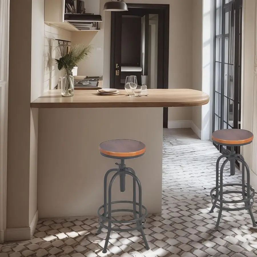 of 2Industrial Bar StoolRetro 2632.3inch Swivel StoolsExtra Tall Kitchen ChairBar Counter Height AdjustableFully Welded Black 2P
of 2Industrial Bar StoolRetro 2632.3inch Swivel StoolsExtra Tall Kitchen ChairBar Counter Height AdjustableFully Welded Black 2P