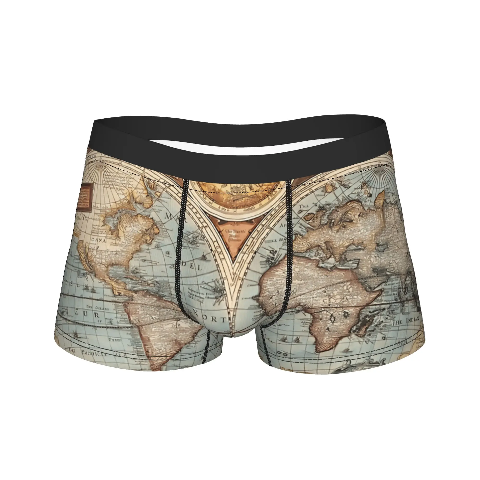 Vintage World Map Underwear Customs Trunk Hot Sale Males Panties Novelty Shorts Briefs Birthday Present
Vintage World Map Underwear Customs Trunk Hot Sale Males Panties Novelty Shorts Briefs Birthday Present