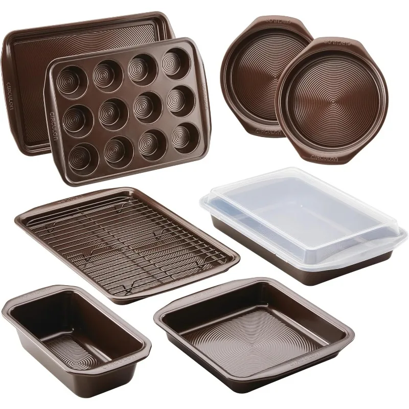 Nonstick Bakeware Set with Nonstick Bread Pan, Baking Pans, Baking Sheets, Cookie Sheets, Cake Pan and Muffin Pan / Cup
Nonstick Bakeware Set with Nonstick Bread Pan, Baking Pans, Baking Sheets, Cookie Sheets, Cake Pan and Muffin Pan / Cup