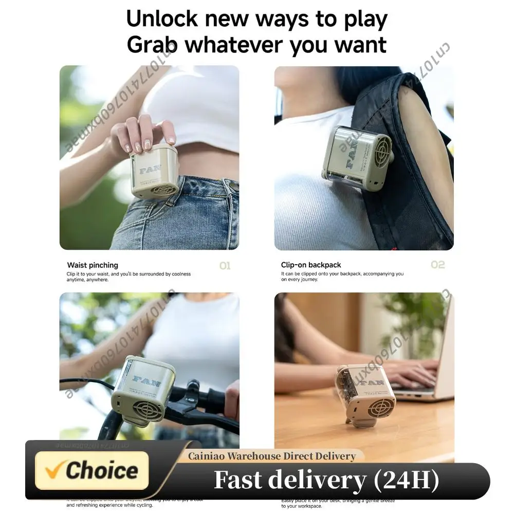 Wearable Waist Fan 100 Speeds Adjustable Pocket Fan 1800mAh Battery Built in Colorful Lighting for Camping Vacation Outdoor
Wearable Waist Fan 100 Speeds Adjustable Pocket Fan 1800mAh Battery Built in Colorful Lighting for Camping Vacation Outdoor