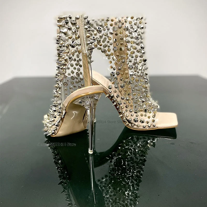Crystal Decor Clear PVC Sandals Hollow Cut Heel Women Shoes Side Zipper Clear Heel Square Toe Fashion Elegant Zapatillas Mujer
Crystal Decor Clear PVC Sandals Hollow Cut Heel Women Shoes Side Zipper Clear Heel Square Toe Fashion Elegant Zapatillas Mujer