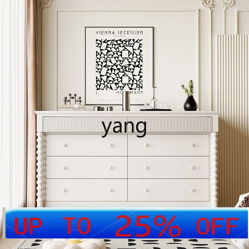 LTT living room entrance cabinet solid wood eight-bucket cabinet bedroom cream wind white storage
LTT living room entrance cabinet solid wood eight-bucket cabinet bedroom cream wind white storage