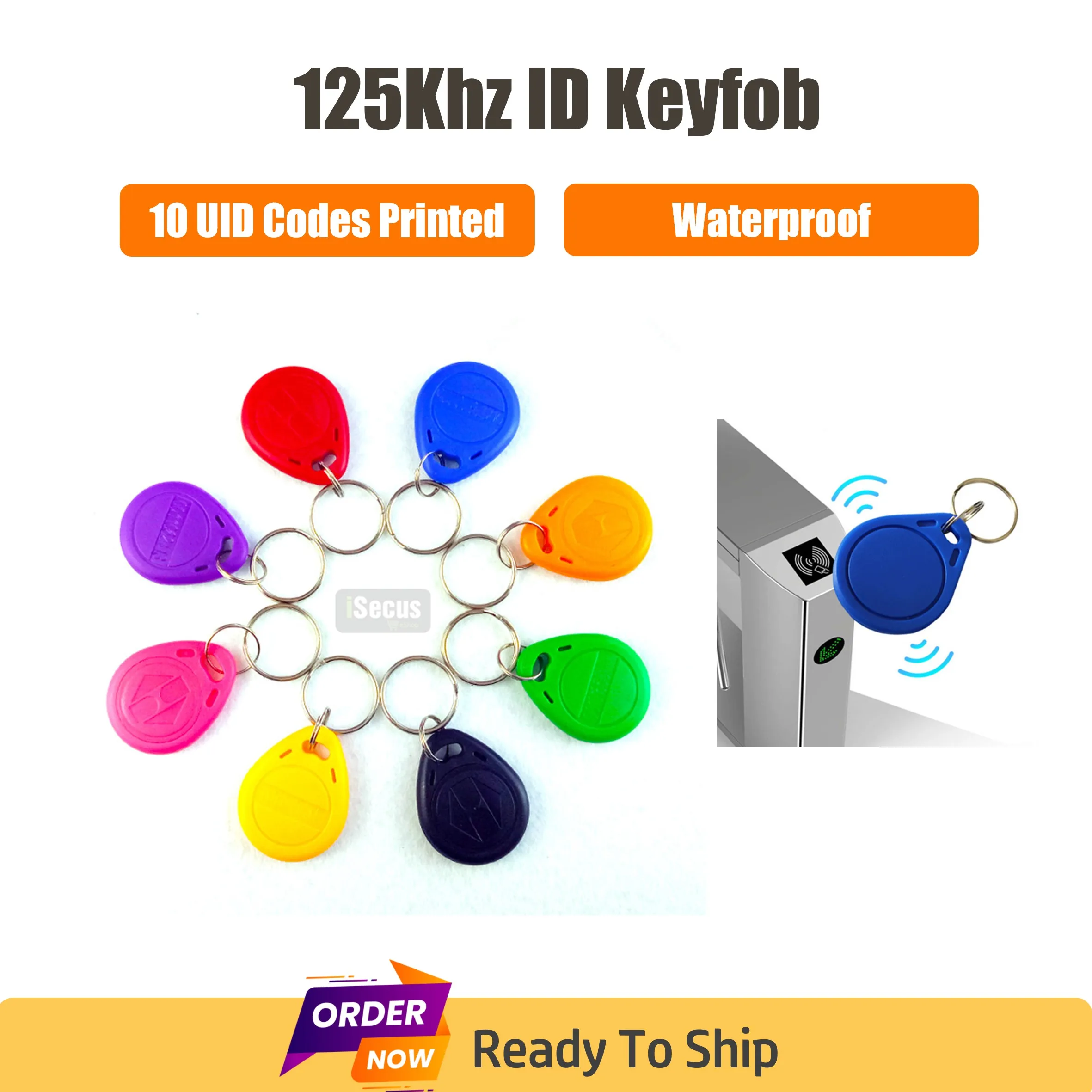 10P 125Khz RFID Keyfob LF Proximity Keychain Low Frequency RFID Tag EM4100 Smart Keyfob with UID Codes for Door Access Control
10P 125Khz RFID Keyfob LF Proximity Keychain Low Frequency RFID Tag EM4100 Smart Keyfob with UID Codes for Door Access Control