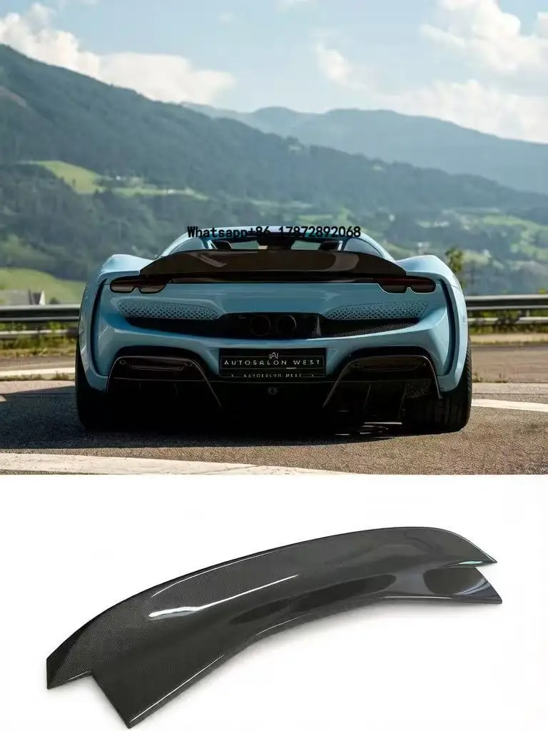 For 296 Carbon Fiber Spoiler 296GTB GTS Upgrade NT-style Carbon Fiber Spoiler Wing
For 296 Carbon Fiber Spoiler 296GTB GTS Upgrade NT-style Carbon Fiber Spoiler Wing