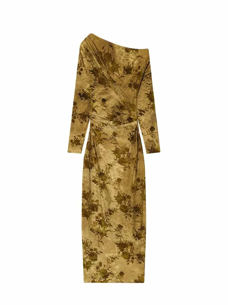 HH женское летнее модное платье с длинными рукавами и наклонным воротником из флокированной ткани, плиссированное украшение, женское повседневное длинное платье с принтом
HH женское летнее модное платье с длинными рукавами и наклонным воротником из флокированной ткани, плиссированное украшение, женское повседневное длинное платье с принтом