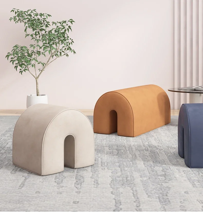 Home shoe changing stool light luxury living room sofa bench leather pedal single stool designer
Home shoe changing stool light luxury living room sofa bench leather pedal single stool designer