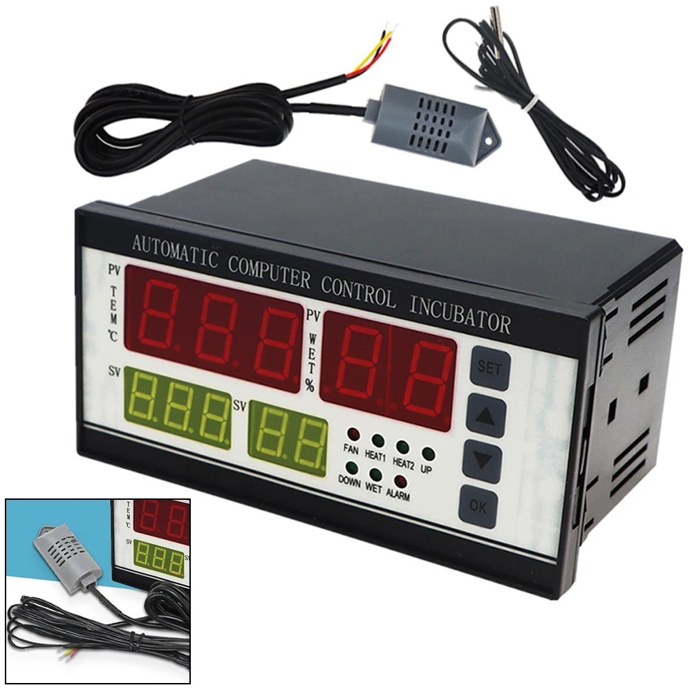 Temperature Controller For XM-18 Incubator Controller Multifunctional Thermostat With Sensor Probe For Better Hatching Results
Temperature Controller For XM-18 Incubator Controller Multifunctional Thermostat With Sensor Probe For Better Hatching Results