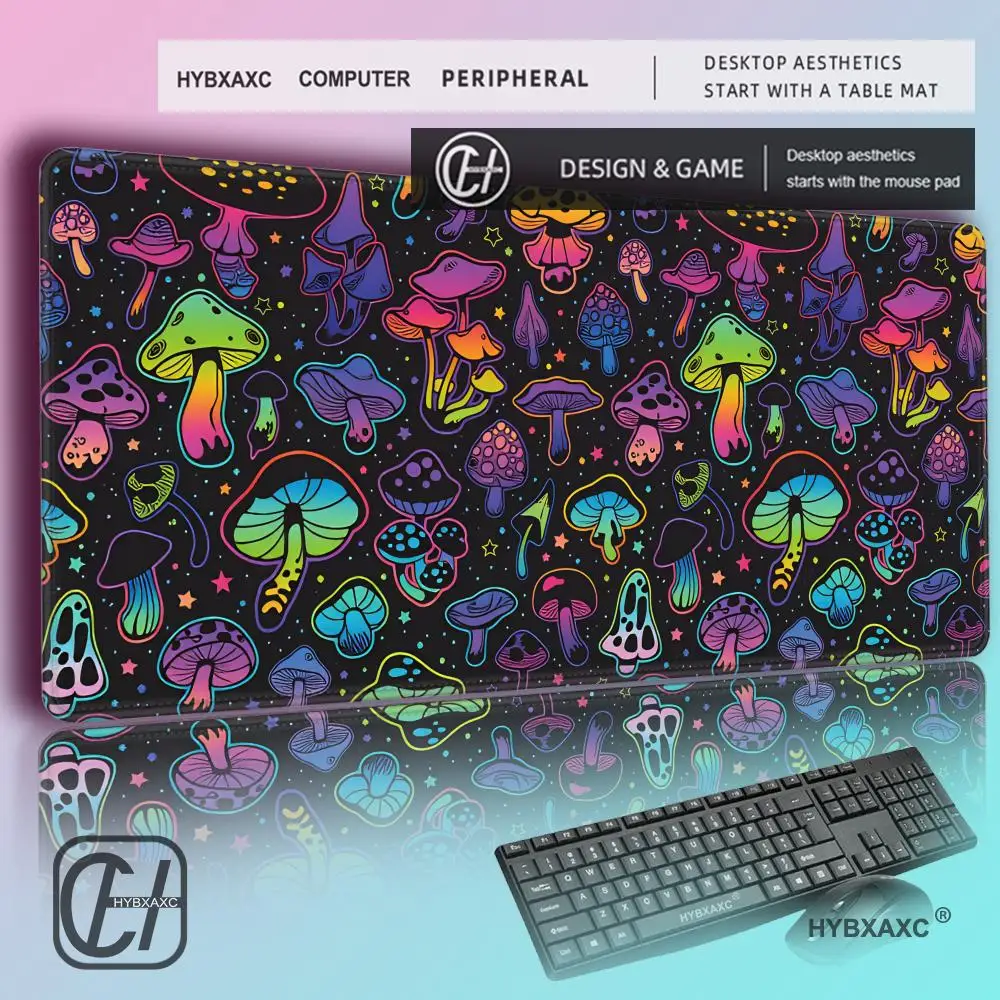 HYBXAXC Psychedelic Rainbow Mushroom XXL Mouse Pad, Non-slip Waterproof Desk Mat for Gaming Office Laptop Keyboard
HYBXAXC Psychedelic Rainbow Mushroom XXL Mouse Pad, Non-slip Waterproof Desk Mat for Gaming Office Laptop Keyboard