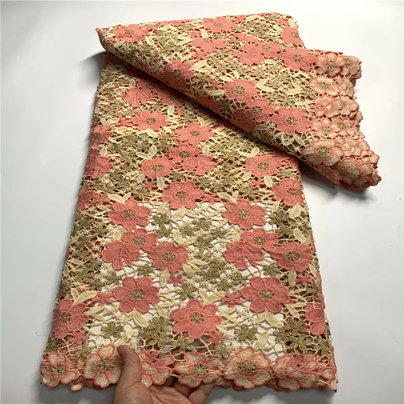 African Cord Lace Fabric 2024 High Quality Guipure Cord Water Soluble Lace Nigerian Lace Fabric For Wedding Party
African Cord Lace Fabric 2024 High Quality Guipure Cord Water Soluble Lace Nigerian Lace Fabric For Wedding Party