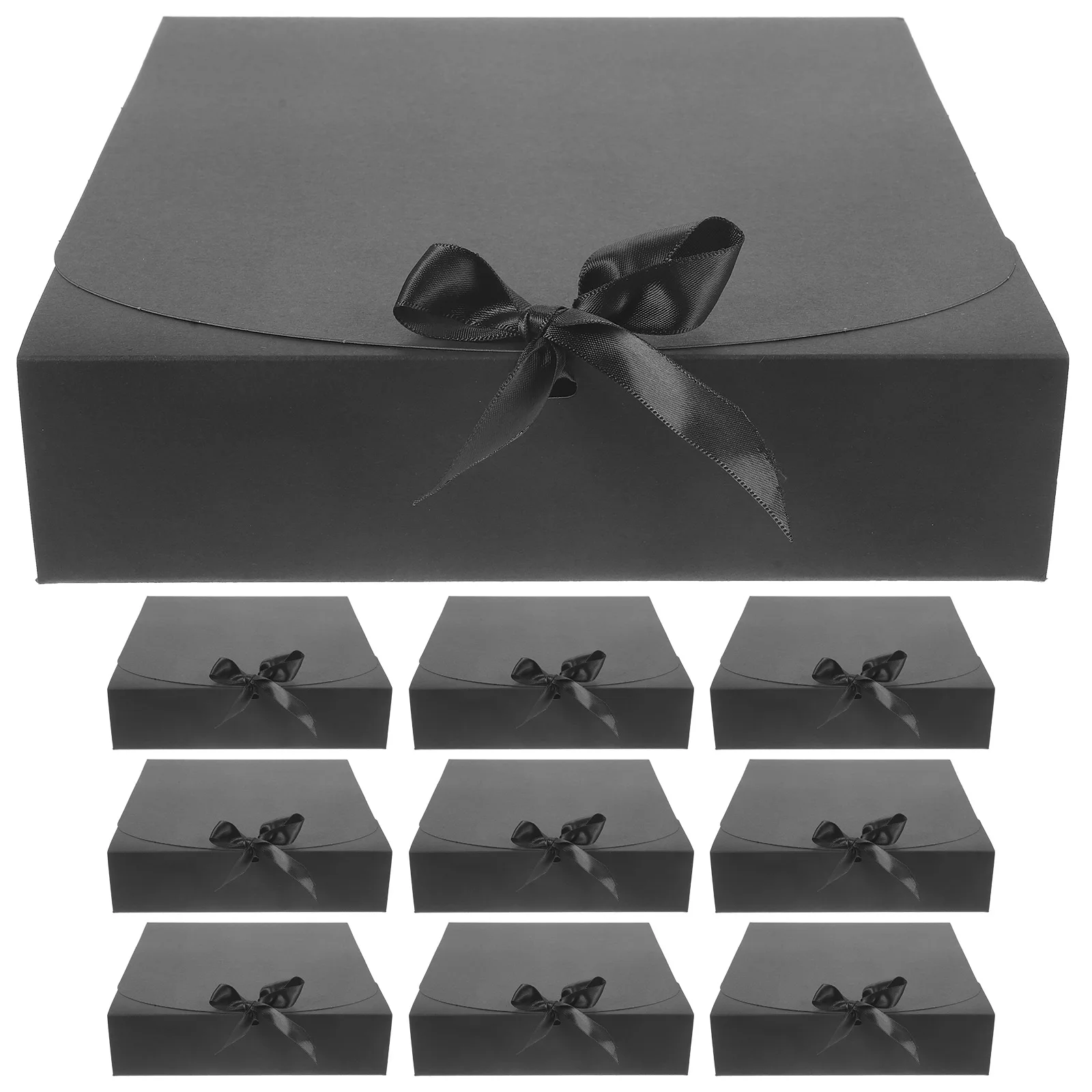 10 Pcs Gift Boxes Kraft Paper Black 3# 16.5X16.5X5CM Flip Lids Storage Jewelry Party Favors Modern Safe
10 Pcs Gift Boxes Kraft Paper Black 3# 16.5X16.5X5CM Flip Lids Storage Jewelry Party Favors Modern Safe