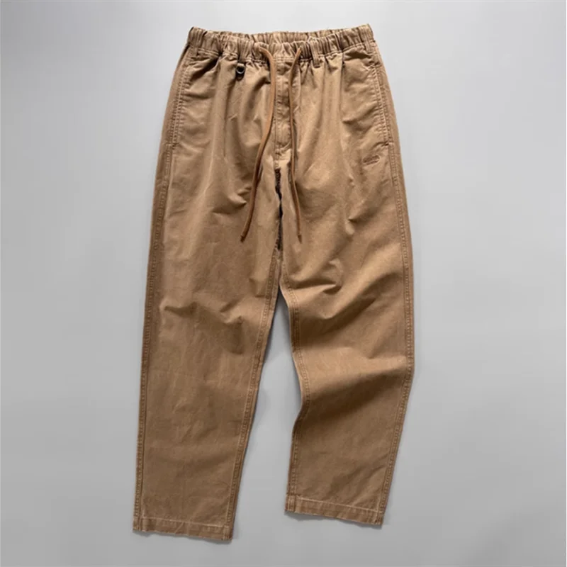 Overweight Loose Tapered Casual Pants Men's Pure Cotton Solid Color Slightly Loose Wide Leg Longs Outdoor Camp Workwear Trousers
Overweight Loose Tapered Casual Pants Men's Pure Cotton Solid Color Slightly Loose Wide Leg Longs Outdoor Camp Workwear Trousers