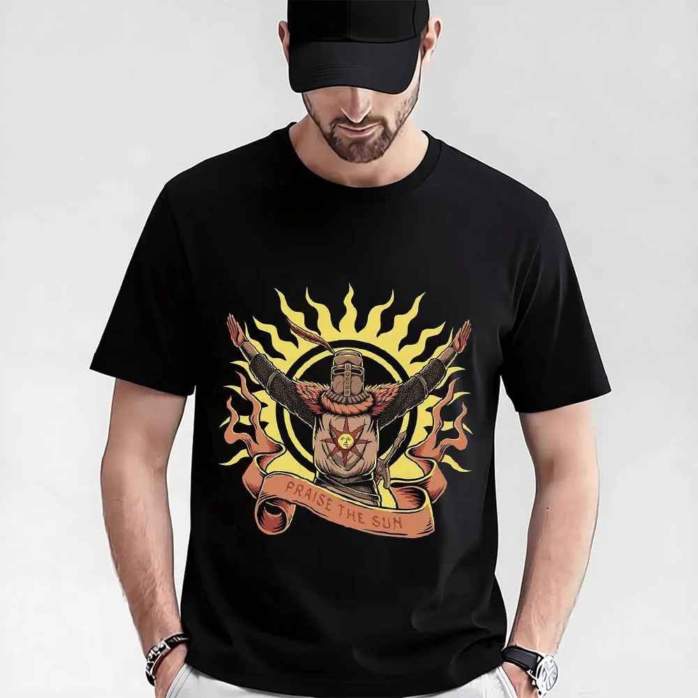 Dark Souls Praise the sun Gift T-shirt 0604 The Knight Solaire Graphic clothes Short Sleeve Retro Game Tee US Size Tops S-6XL
Dark Souls Praise the sun Gift T-shirt 0604 The Knight Solaire Graphic clothes Short Sleeve Retro Game Tee US Size Tops S-6XL