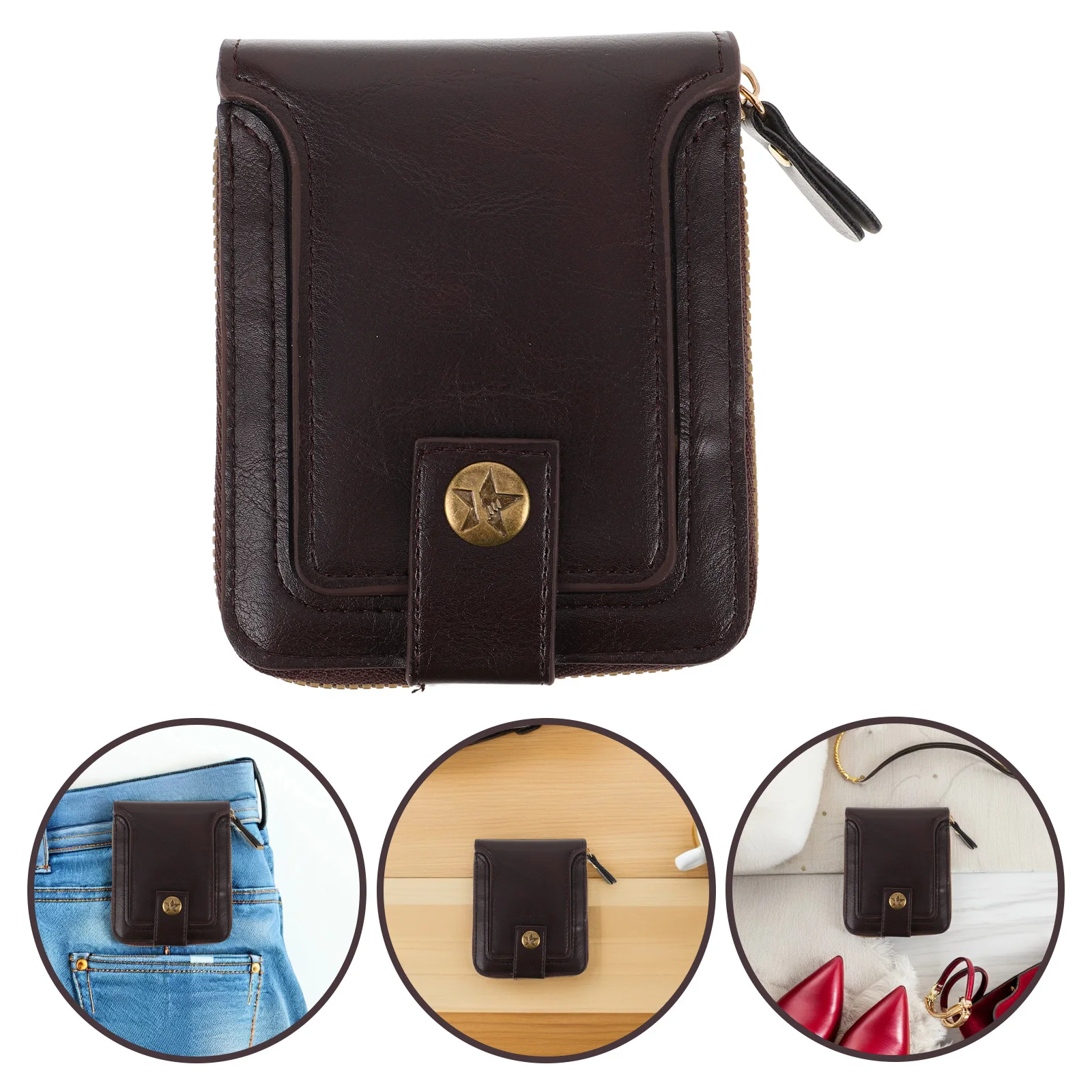 Men's Retro Zipper Wallet Compact Bifold Multifunctional Card Holder Pocket Travel Business Cash Organizer Secure Closure
Men's Retro Zipper Wallet Compact Bifold Multifunctional Card Holder Pocket Travel Business Cash Organizer Secure Closure