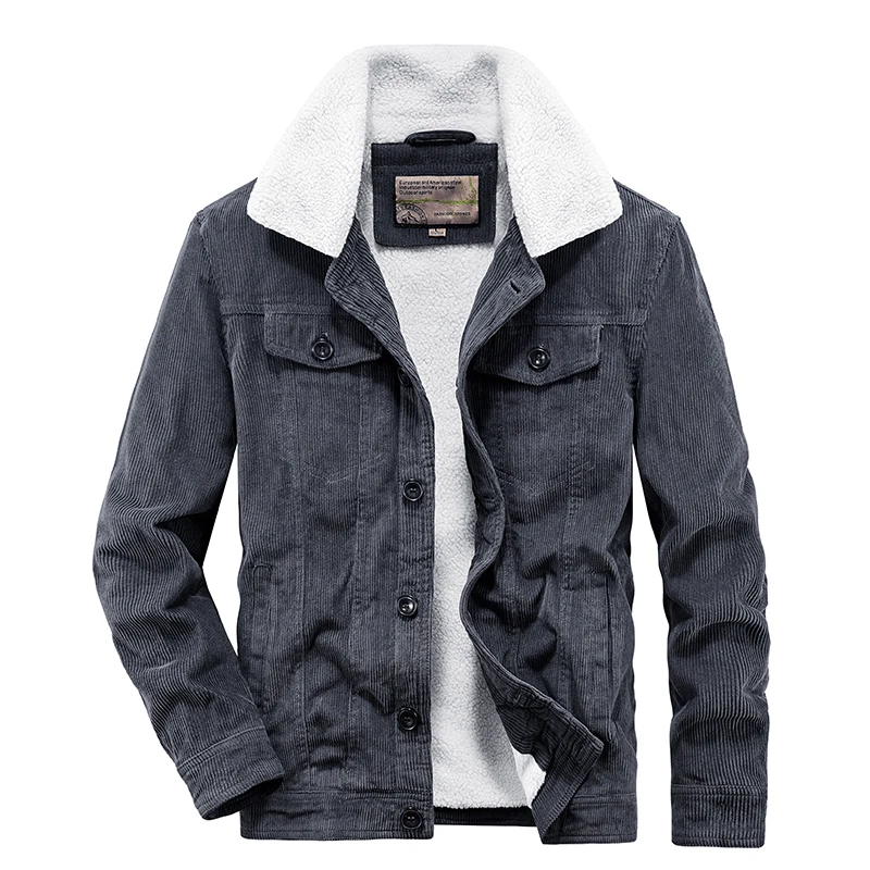 Men Parka Coats Loose Windproof Warm Parkas Jackets Fashion Casual Windbreaker Fur Collar Winter Fleece Lined Corduroy Jacket
Men Parka Coats Loose Windproof Warm Parkas Jackets Fashion Casual Windbreaker Fur Collar Winter Fleece Lined Corduroy Jacket