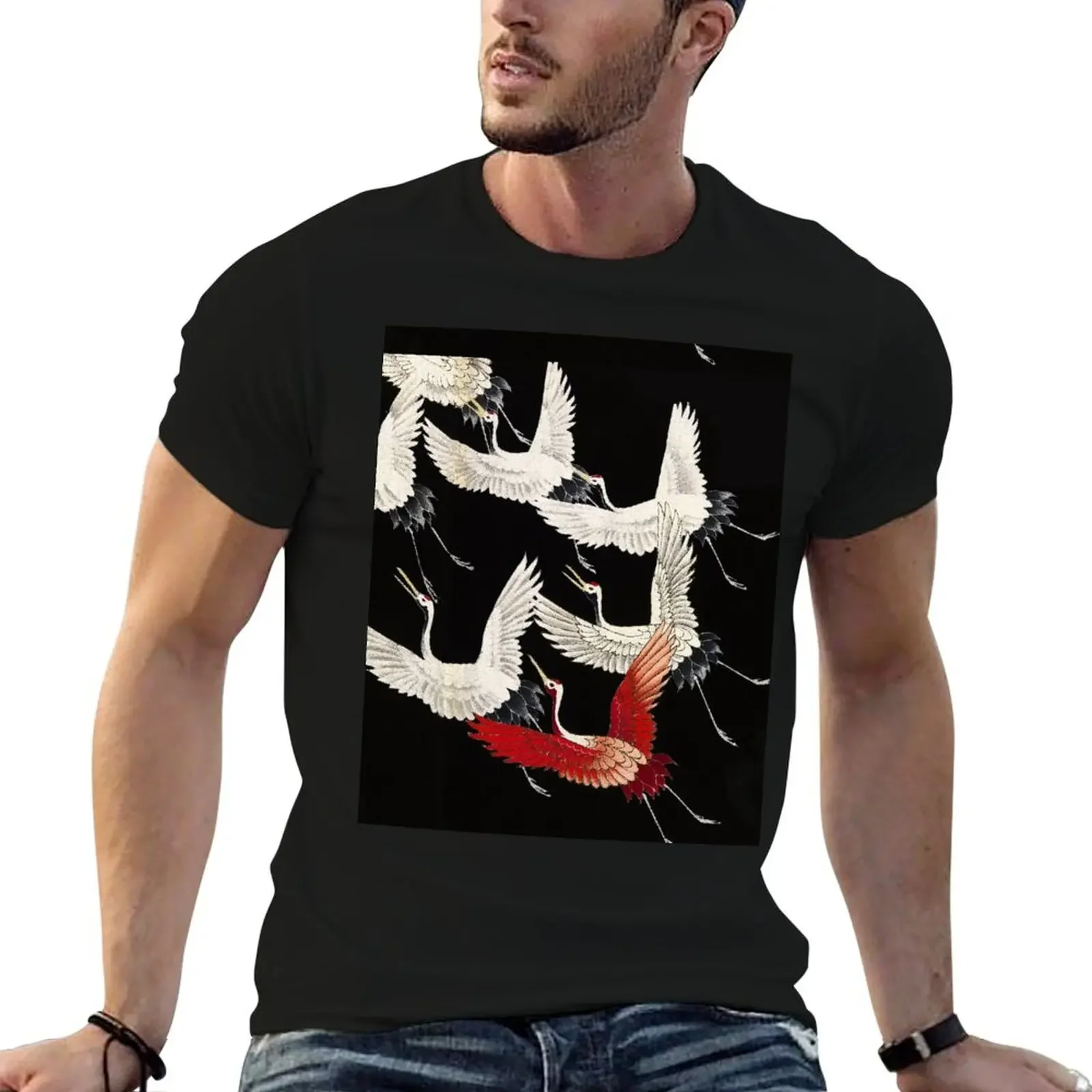 Scarf version of Wild cranes in Black T-Shirt kawaii clothes vintage clothes graphic shirts workout shirts for men
Scarf version of Wild cranes in Black T-Shirt kawaii clothes vintage clothes graphic shirts workout shirts for men