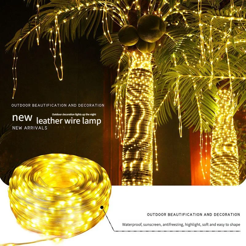 300/200/100/50 LED Solar Tube Light String 8-mode Outdoor Decorative Color Light String Courtyard Festival Decorative Light 
300/200/100/50 LED Solar Tube Light String 8-mode Outdoor Decorative Color Light String Courtyard Festival Decorative Light