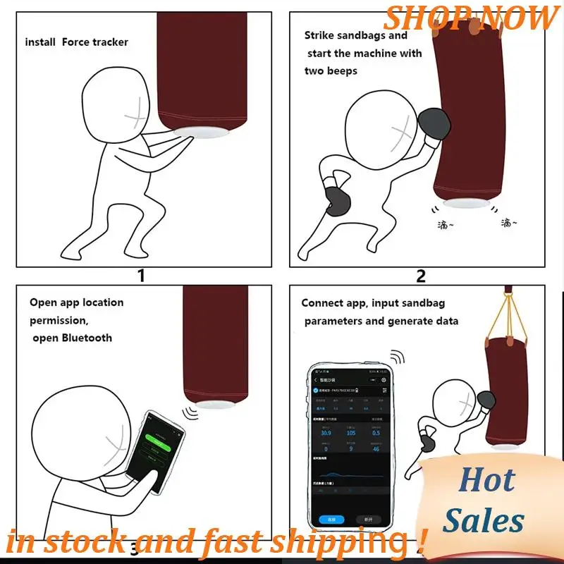 ABVB-Smart Force Tracker Boxing Dynamometer Punching Bag Power Meter Speed Test Boxing Kick Sensor Dynamometer White
ABVB-Smart Force Tracker Boxing Dynamometer Punching Bag Power Meter Speed Test Boxing Kick Sensor Dynamometer White