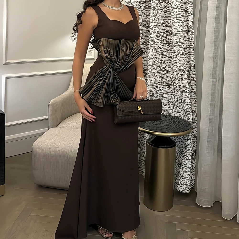 Customized Graceful Mermaid Bow Spaghetti Straps Sweetheart Evening Dress Modern Satin Pleats Contrast Color Vestido D
Customized Graceful Mermaid Bow Spaghetti Straps Sweetheart Evening Dress Modern Satin Pleats Contrast Color Vestido D