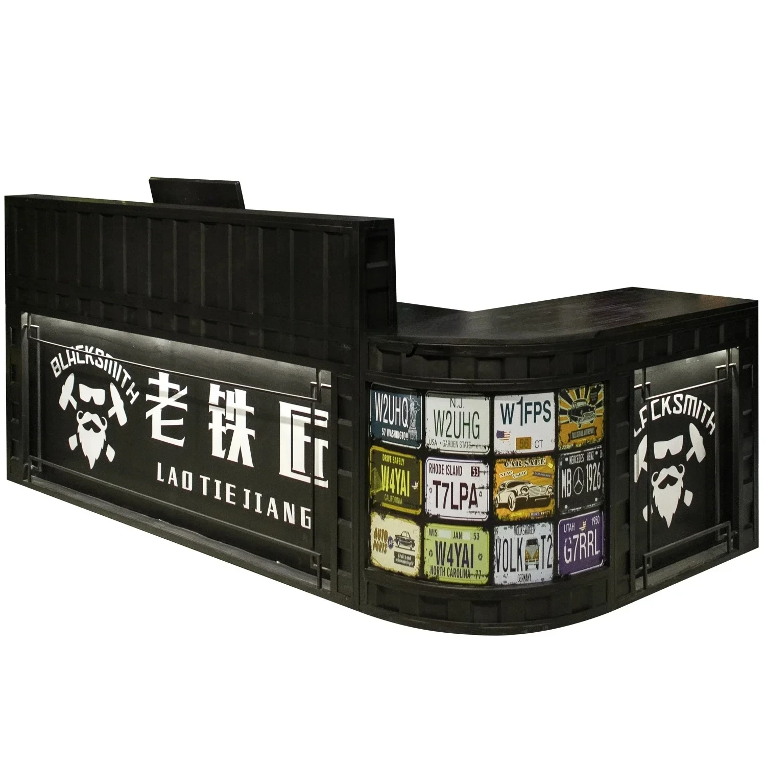 Corner Cashier Industrial Iron Vintage Restaurant Curved Bar Clothing Store Milk Tea Counter
Corner Cashier Industrial Iron Vintage Restaurant Curved Bar Clothing Store Milk Tea Counter