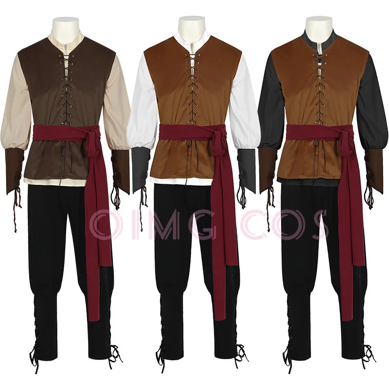 Men's pirate top Renaissance clothing shirt Medieval steampunk pirate top Clothing Costume
Men's pirate top Renaissance clothing shirt Medieval steampunk pirate top Clothing Costume