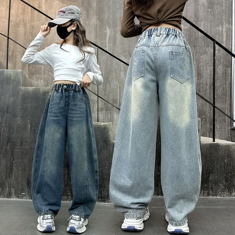 Children y2k Vintage Denim Pants Trendy American Style High Street Casual Curved Knife Baggy Jeans For Girls Fashion Trousers
Children y2k Vintage Denim Pants Trendy American Style High Street Casual Curved Knife Baggy Jeans For Girls Fashion Trousers