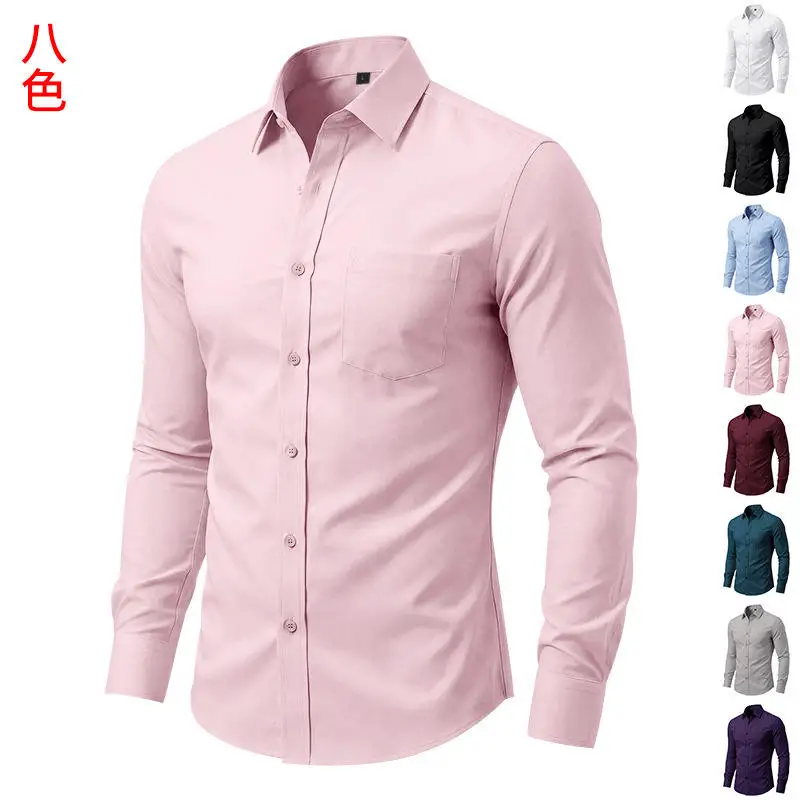 Slim Fit Long Sleeve Shirt Men's Thin Style Youthful Pure Color Spring Season Casual Wear Durable PU Leather Material
Slim Fit Long Sleeve Shirt Men's Thin Style Youthful Pure Color Spring Season Casual Wear Durable PU Leather Material