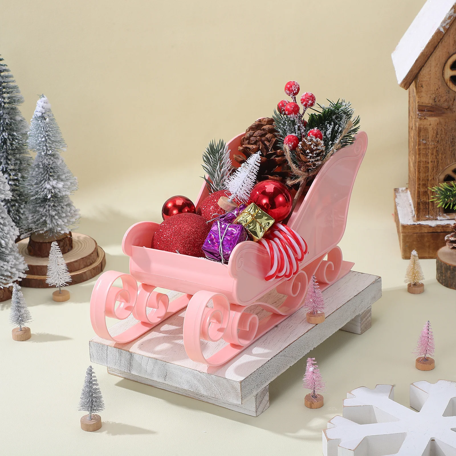 1pc Christmas Sleigh Decoration Mini Tabletop Ornament For Holiday Party Desktop Decor Xmas Sleigh Adornment Festival Decor
1pc Christmas Sleigh Decoration Mini Tabletop Ornament For Holiday Party Desktop Decor Xmas Sleigh Adornment Festival Decor