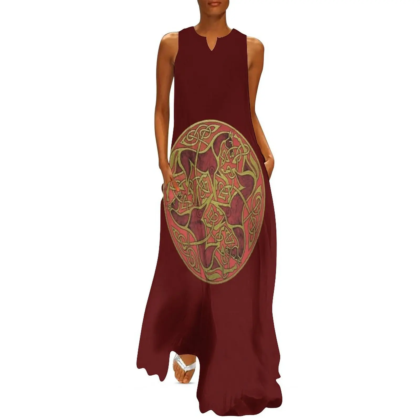 Celtic Horses roundel Long Dress festival outfit women cocktail dresses Dresses long sleeve dresses
Celtic Horses roundel Long Dress festival outfit women cocktail dresses Dresses long sleeve dresses