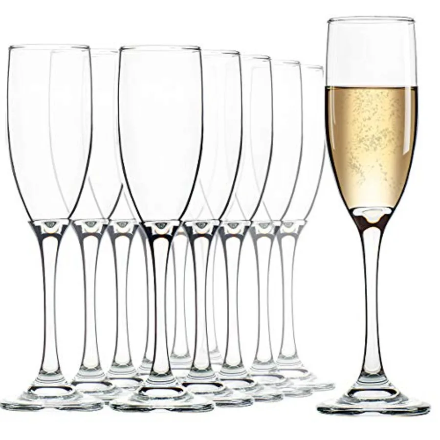 Champagne Flutes Set of 12 6 Oz Premium Champagne Glasses for Parties Weddings Classic Sparkling Wine Glass Crystal Clear
Champagne Flutes Set of 12 6 Oz Premium Champagne Glasses for Parties Weddings Classic Sparkling Wine Glass Crystal Clear