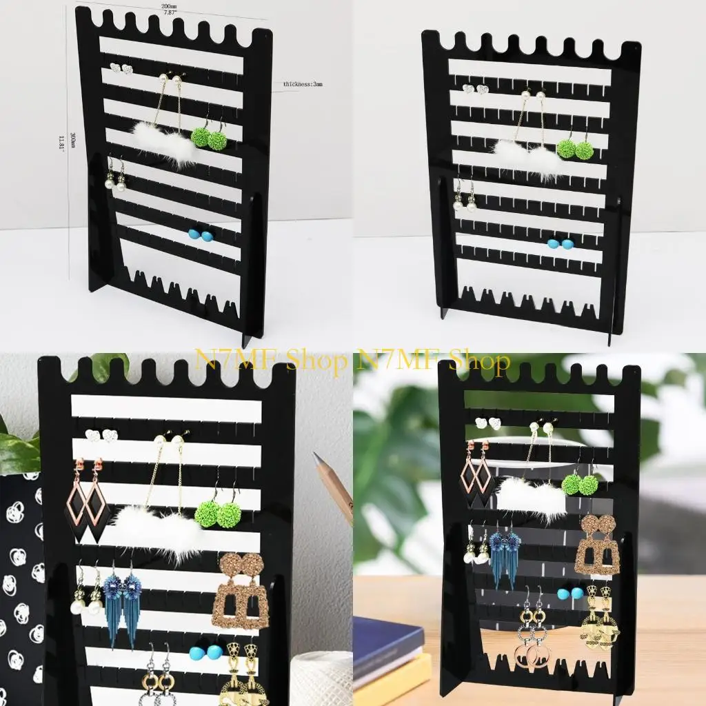 N7MF Black Earring Display Organiser Jewelry Rack Stand Earrings Showcase Studs
N7MF Black Earring Display Organiser Jewelry Rack Stand Earrings Showcase Studs