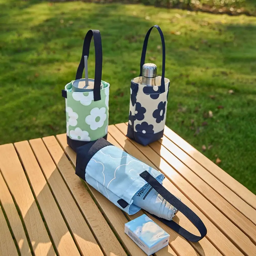 Casual Outdoor Canvas Cup Bag Printed Portable Water Bottle Cover Korean Style Glasses Storage Small Storage Bag Travel
Casual Outdoor Canvas Cup Bag Printed Portable Water Bottle Cover Korean Style Glasses Storage Small Storage Bag Travel