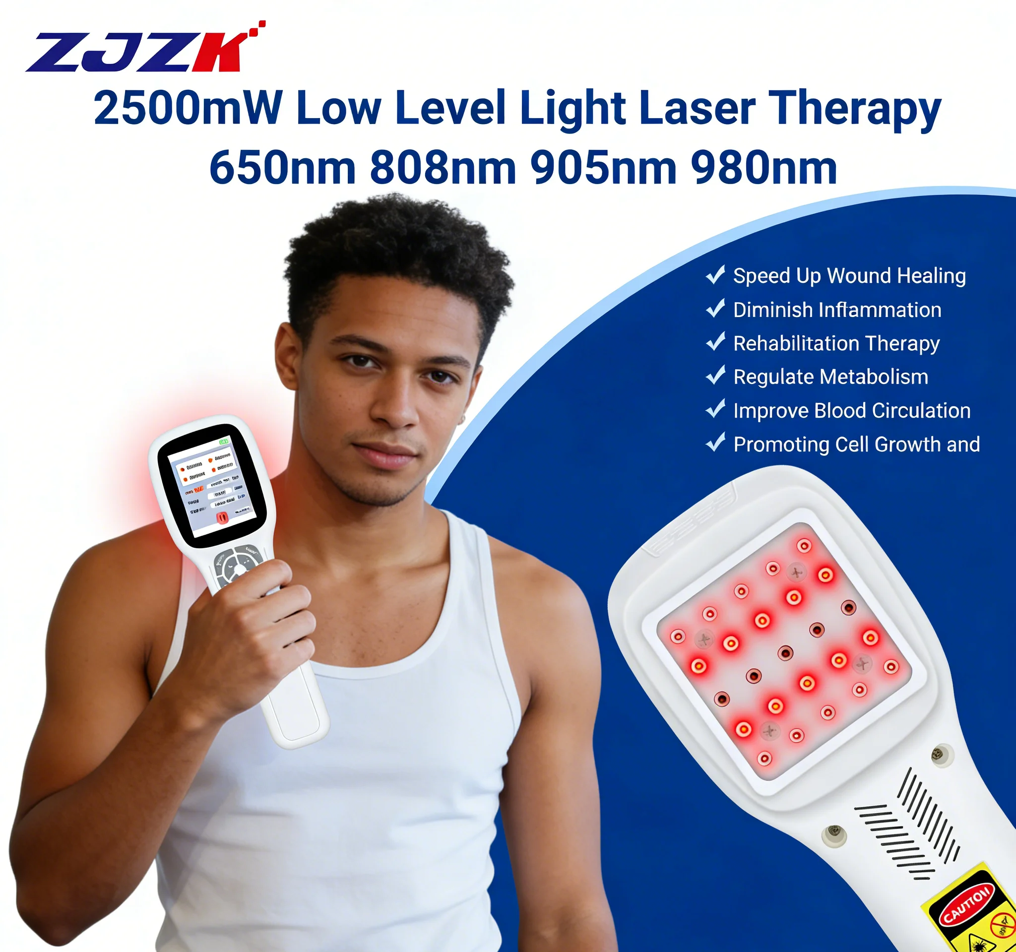 2026 ZJZK Non Invasive Cold Laser Equipment for Back Pain Ligament Injury Deep Tissue Pain and Gentle Inflammation Control
2026 ZJZK Non Invasive Cold Laser Equipment for Back Pain Ligament Injury Deep Tissue Pain and Gentle Inflammation Control
