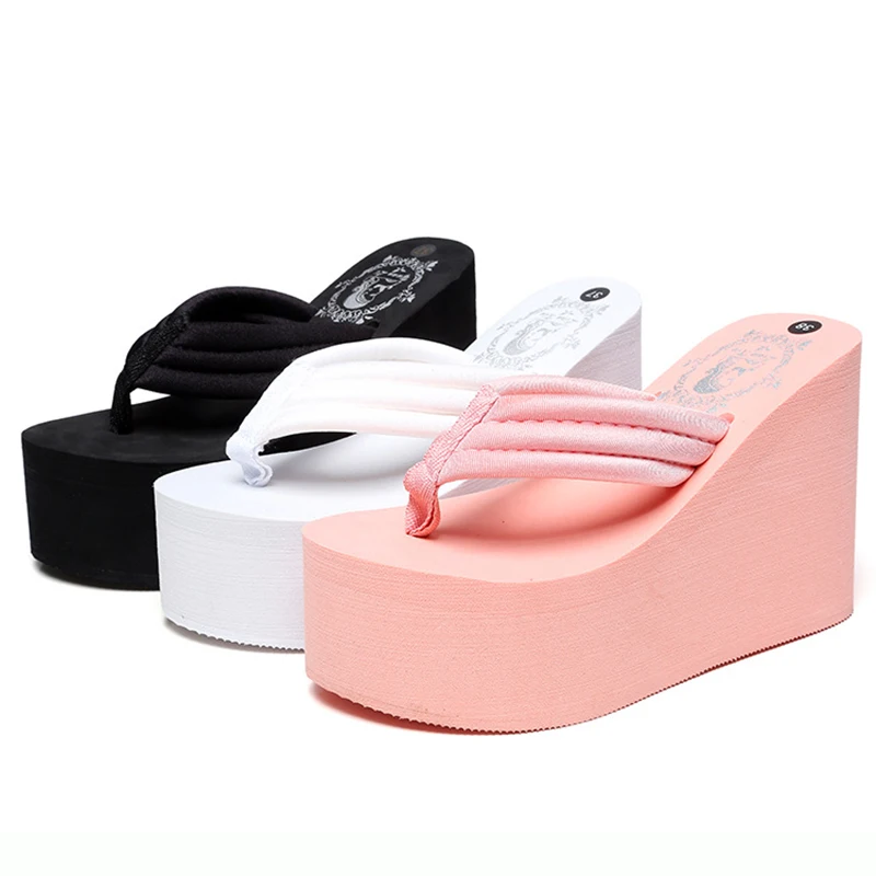 Summer New Arrival Women Chunky Sandals Super High Heels Wedges Flip Flops Lady Pure Color Shoes Slippers
Summer New Arrival Women Chunky Sandals Super High Heels Wedges Flip Flops Lady Pure Color Shoes Slippers