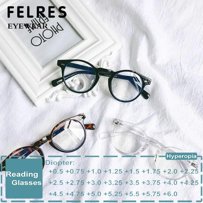 Round Blue Light Blocking Reading Glasses for Men Women Retro Single Focus Presbyopic Glasse Computer Readers Clear Lens Glasses
Round Blue Light Blocking Reading Glasses for Men Women Retro Single Focus Presbyopic Glasse Computer Readers Clear Lens Glasses