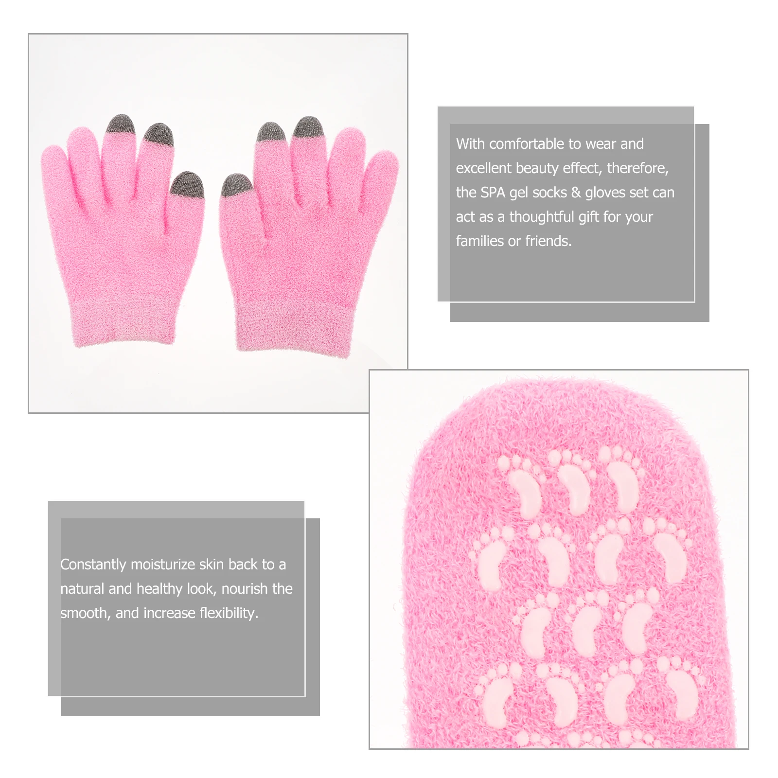 1Set Touch Screen Gel Gloves Spa Socks Unisex Moisturizing Whitening Skin Care Soft Winter Warm Outdoor Gloves
1Set Touch Screen Gel Gloves Spa Socks Unisex Moisturizing Whitening Skin Care Soft Winter Warm Outdoor Gloves