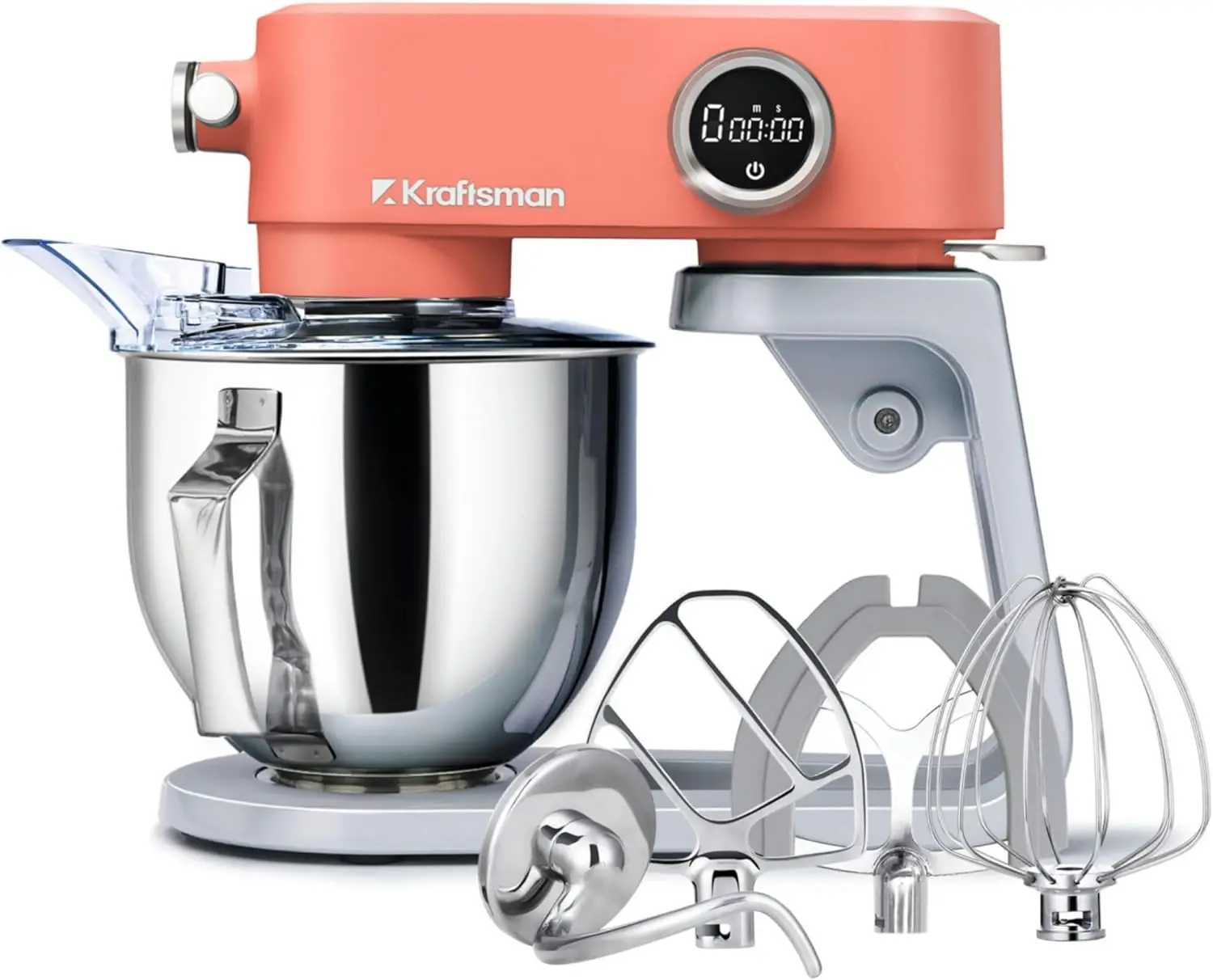 All-Metal Stand Mixer 5.3-Quart - Professional Kitchen Electric Food Mixer with Stainless Steel Mixing Bowl & Attachments
All-Metal Stand Mixer 5.3-Quart - Professional Kitchen Electric Food Mixer with Stainless Steel Mixing Bowl & Attachments