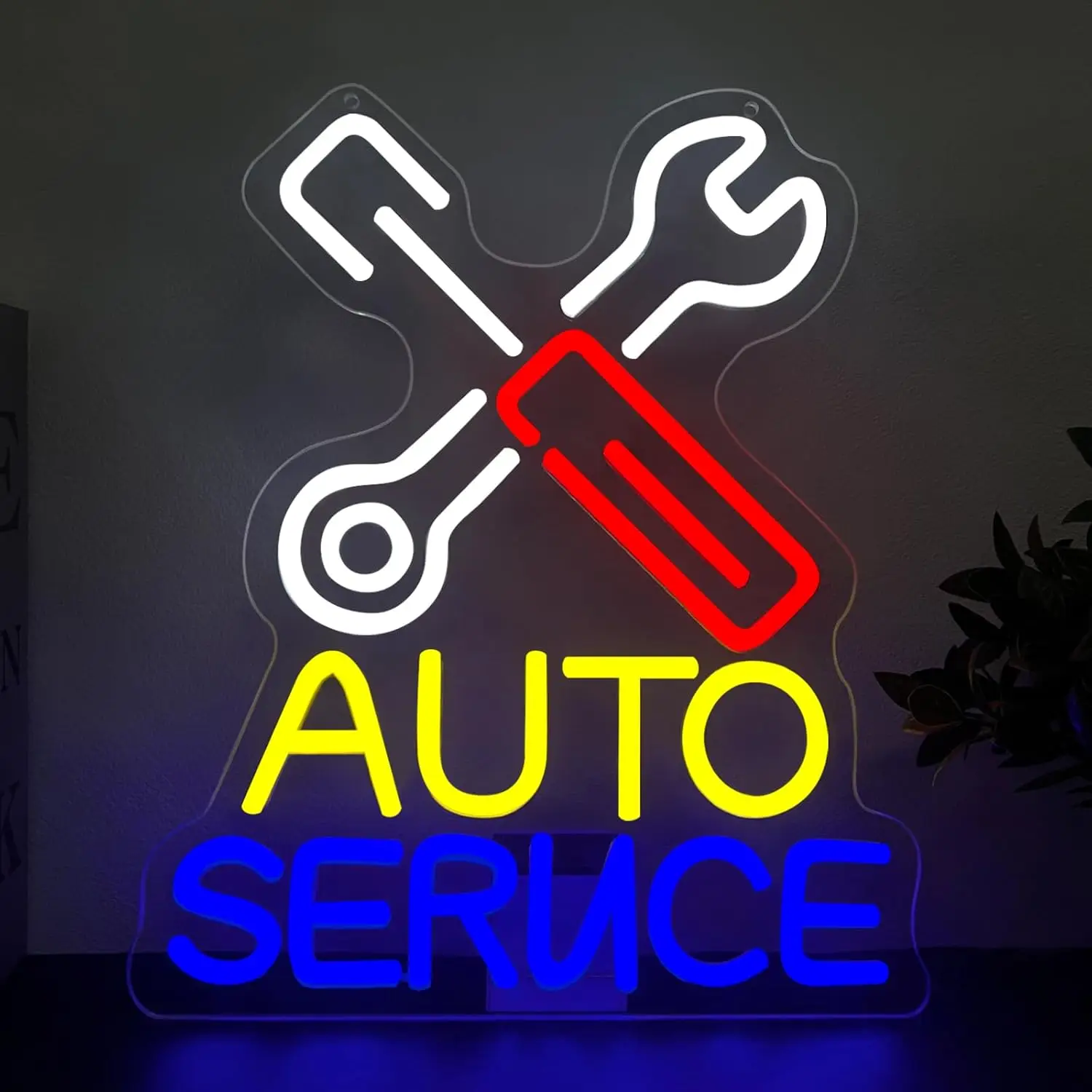 Auto Service Neon Sign, Wrench Screwdriver LED Neon Light for Garage Wall Decor, Auto Shop Mechanic Workshop Decoration Gift
Auto Service Neon Sign, Wrench Screwdriver LED Neon Light for Garage Wall Decor, Auto Shop Mechanic Workshop Decoration Gift