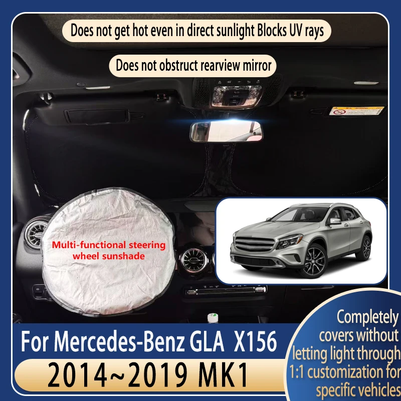 Steering wheel Car Sun Visor For Mercedes-Benz GLA X156 2014~2019 Summer Cooling Accessories Front Windshield Sunshade Insulati
Steering wheel Car Sun Visor For Mercedes-Benz GLA X156 2014~2019 Summer Cooling Accessories Front Windshield Sunshade Insulati
