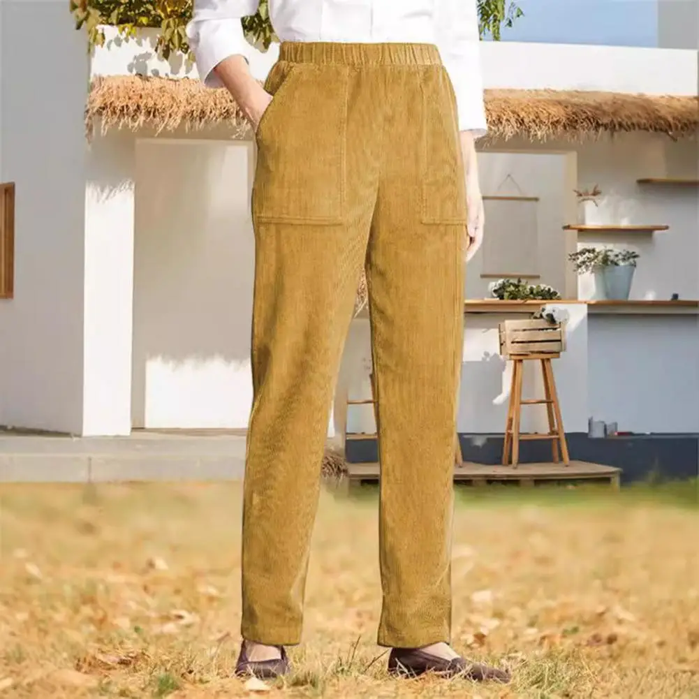 Fashion Autumn Winter Women Corduroy Pants Solid Pockets Casual Thicken Vintage Loose Elastic High Waist Wide Leg Trousers
Fashion Autumn Winter Women Corduroy Pants Solid Pockets Casual Thicken Vintage Loose Elastic High Waist Wide Leg Trousers