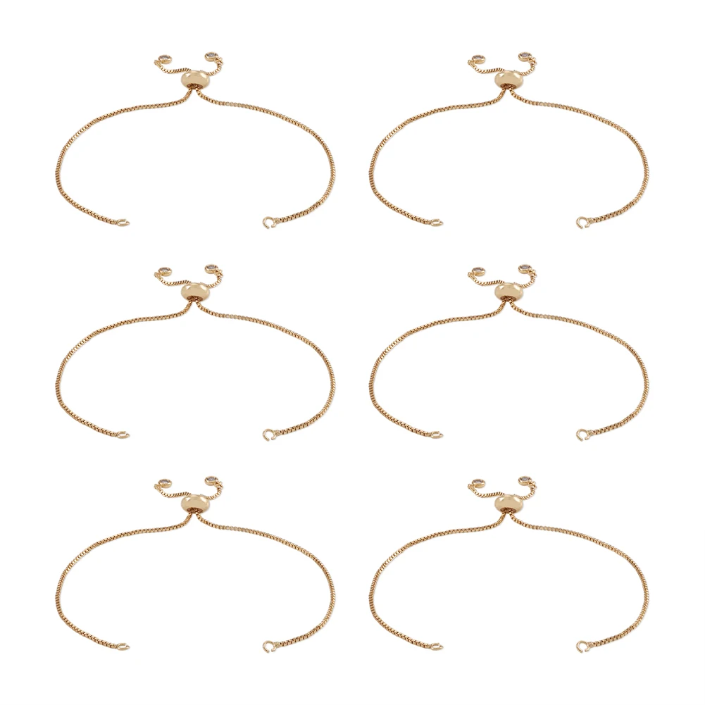 20Pcs Simple Golden Silvery Brass Chain Bracelet Making With Rhinestone for Diy Slider Bracelets Making 115~120mm
20Pcs Simple Golden Silvery Brass Chain Bracelet Making With Rhinestone for Diy Slider Bracelets Making 115~120mm