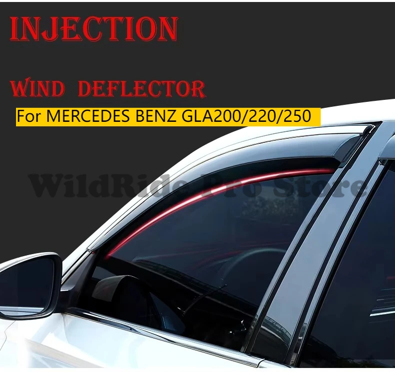 Weather Shield for MERCEDES BENZ GLA200/220/250 Black Sun Rain Visor Rain Guard Window Visor Wind Deflector
Weather Shield for MERCEDES BENZ GLA200/220/250 Black Sun Rain Visor Rain Guard Window Visor Wind Deflector