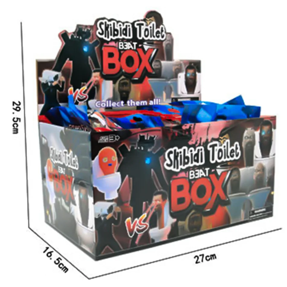 Skibidi Toilet Figure Mystery Box 24Pcs Blind Box Toys Gifts for Kids Fans Adults Halloween Christmas Figure Decorative Gifts
Skibidi Toilet Figure Mystery Box 24Pcs Blind Box Toys Gifts for Kids Fans Adults Halloween Christmas Figure Decorative Gifts